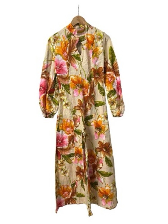 Vintage Pants - Vintage 60s 70s Hawaiian Floral Jumpsuit